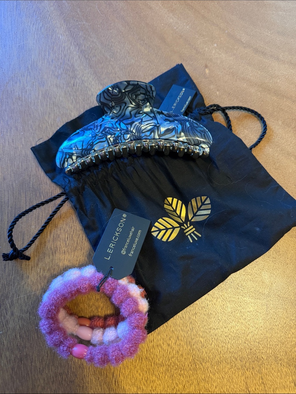 L. Erickson Hair Claw Clip + Hairties